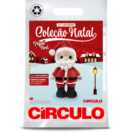 Kit Amigurumi Natal 2025 - Jolly Santa
