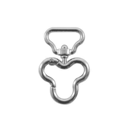 Mosquetão Trevo Prata