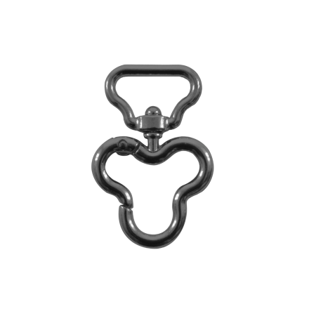 Mosquetão Trevo Preto