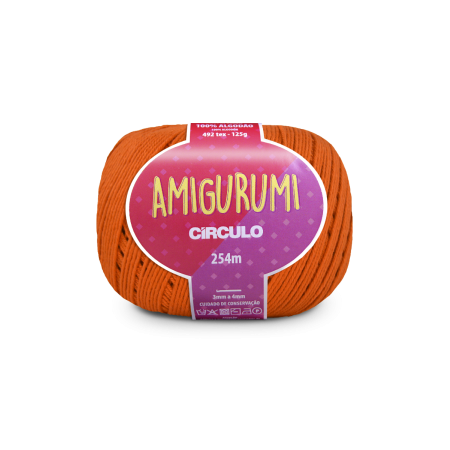 4445 - Amigurumi - Tangerina