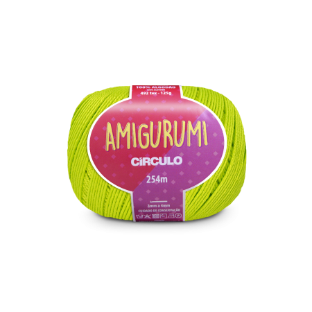 5583 - Amigurumi - Verde Limão