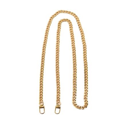 Alça de Metal Corrente Fina 120 cm - Dourada