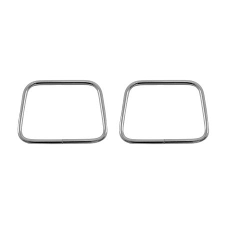 Alça de Metal Retangular 11 cm Prata