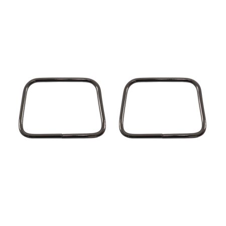 Alça de Metal Retangular 11 cm Preta