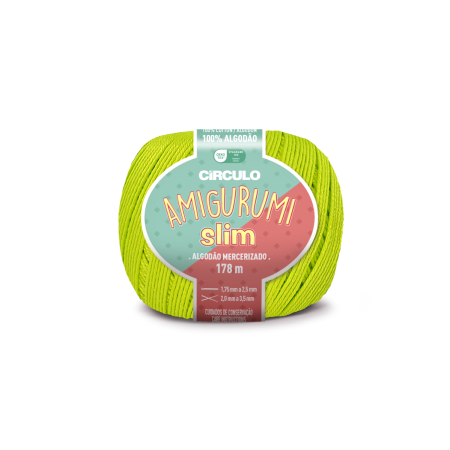 5583 - Amigurumi Slim - Verde Limão