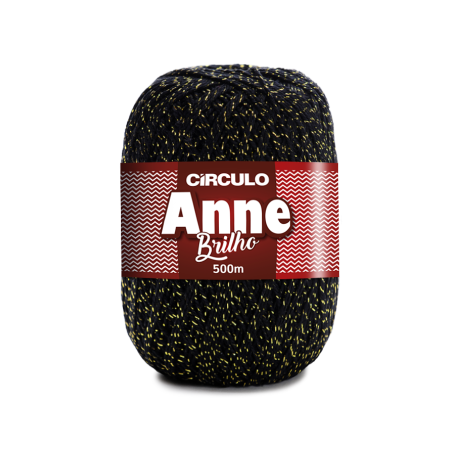 8990 - Anne Brilho - Preto