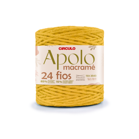 1660 - Apolo Macramê - Amarelo
