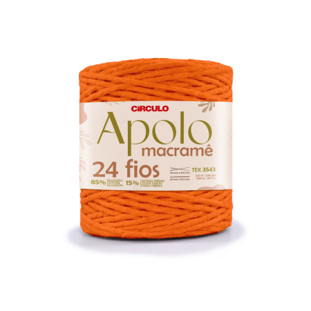 4445 - Apolo Macramê - Tangerina