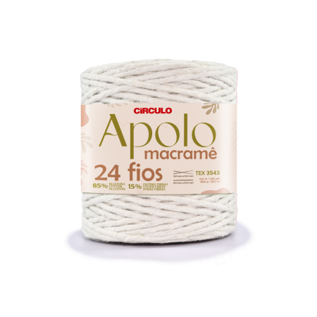 8001 - Apolo Macramê - Branco