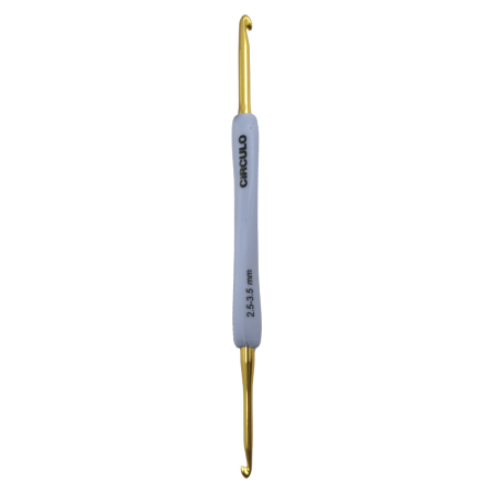 Agulha Croche Emborrachada Dupla 2,5-3,5 mm