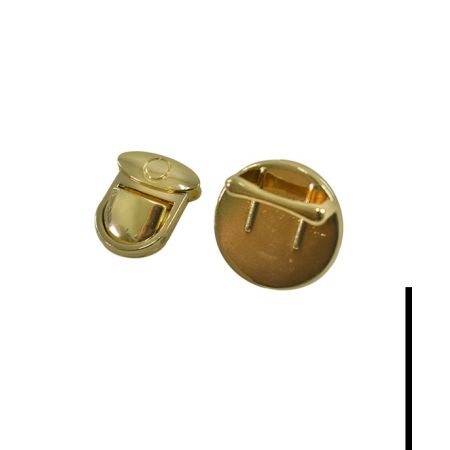 Fecho de Metal Pressão - Dourado