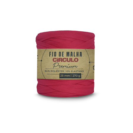 3748 - Fio de Malha Premium - Rosa Vermelha