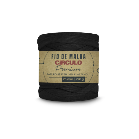 8990 - Fio de Malha Premium - Preto