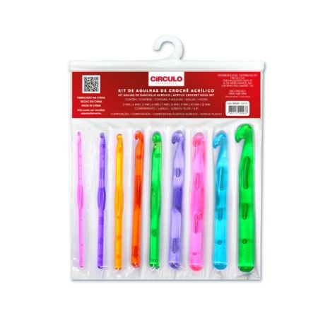 Kit de Agulhas de Crochê Acrílico