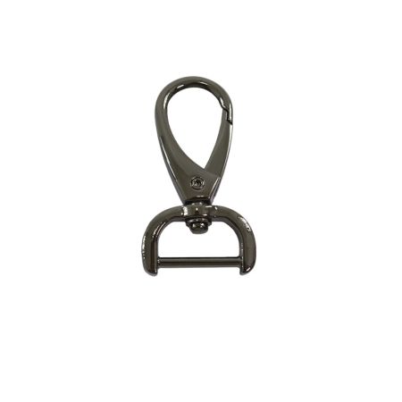 Mosquetão Oval Preto