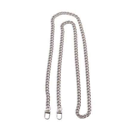 Alça de Metal Corrente Fina 120 cm - Prata