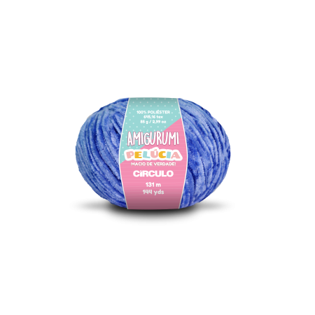 2829 - Amigurumi Pelucia - Azul Bic