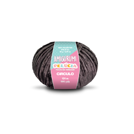 8990 - Amigurumi Pelucia - Preto