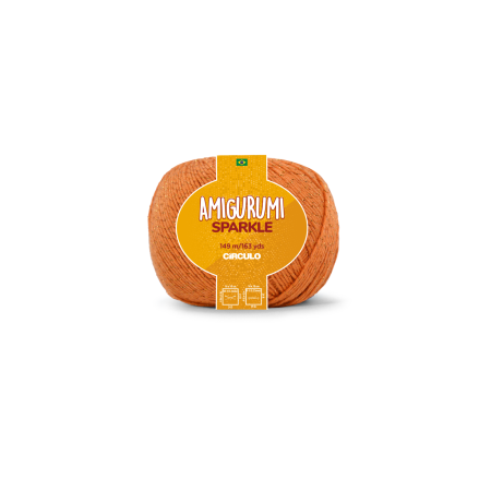 4456 - Amigurumi Brilho - Laranja
