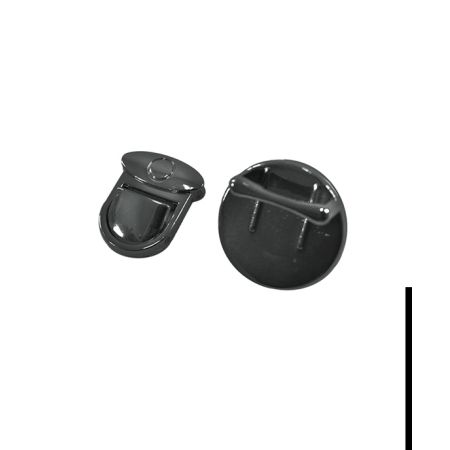 Fecho de Metal Pressão - Preto