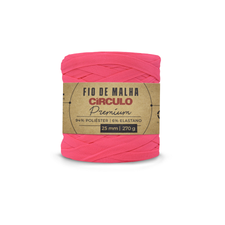385 - Fio de Malha Premium - Rosa Neon