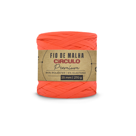 784 - Fio de Malha Premium - Coral Neon