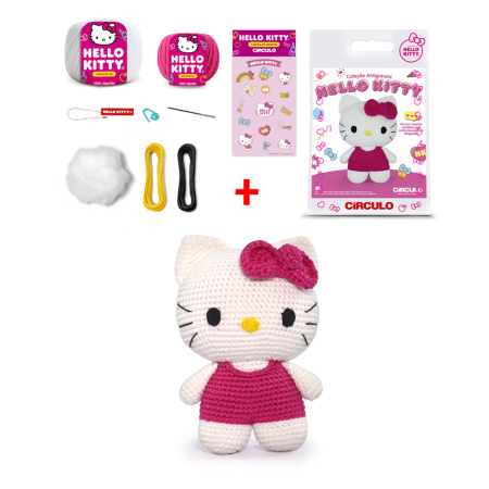 Kit Amigurumi Hello Kitty - Rosa