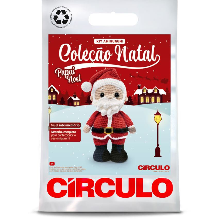 Kit Amigurumi Natal 2025 - Jolly Santa