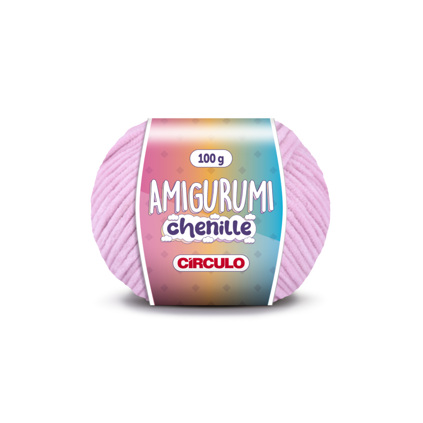 3077 - Amigurumi Chenille - Quartzo
