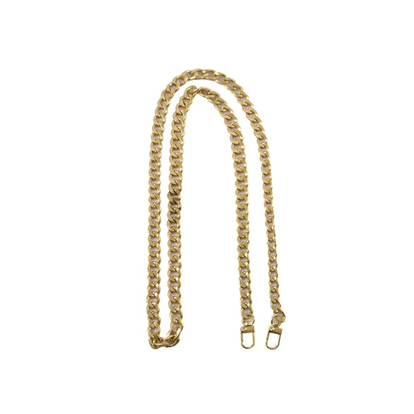Alça de Metal Corrente Grossa 120 cm - Dourada