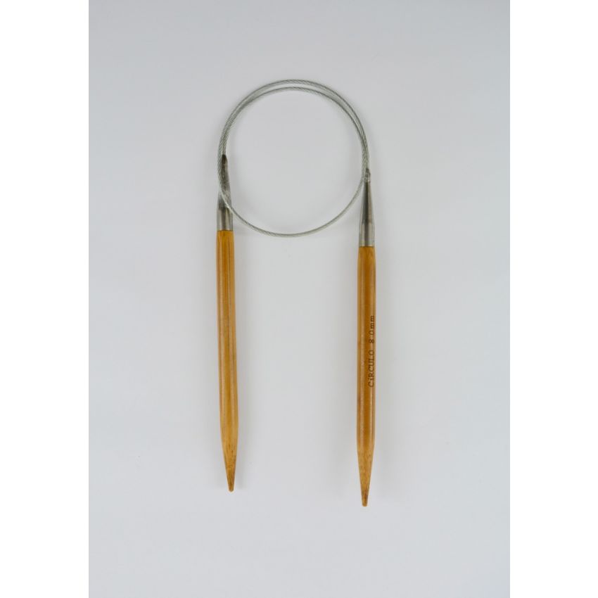 Agulha Circular Bambu 60 cm - 8 mm