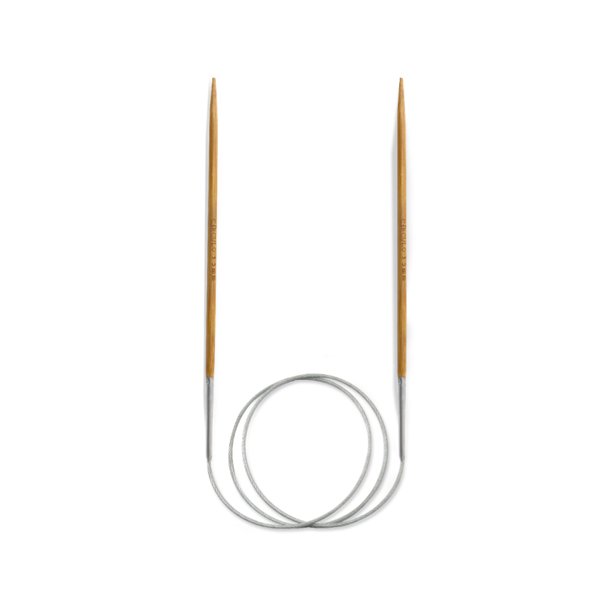 Agulha Circular Bambu 80 cm - 3,5 mm