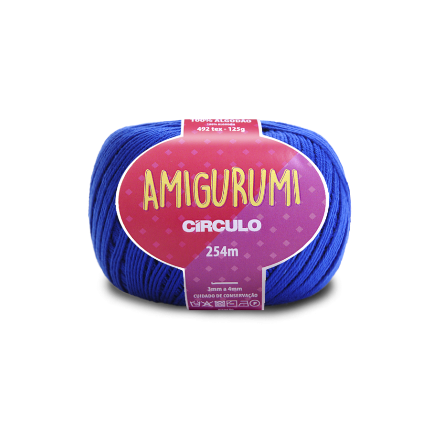 2829 - Amigurumi - Azul Bic