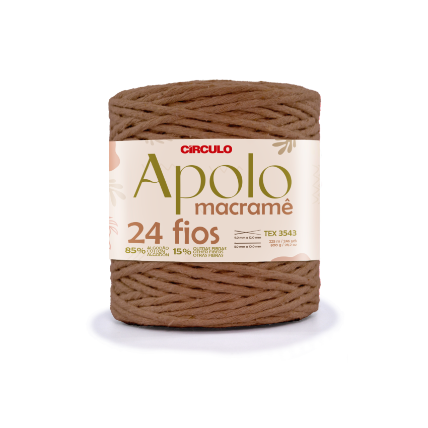 7466 - Apolo Macramê - Castanha