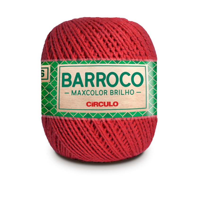 3402 - Barroco Maxcolor Brilho (200 gr) - Vermelho Círculo