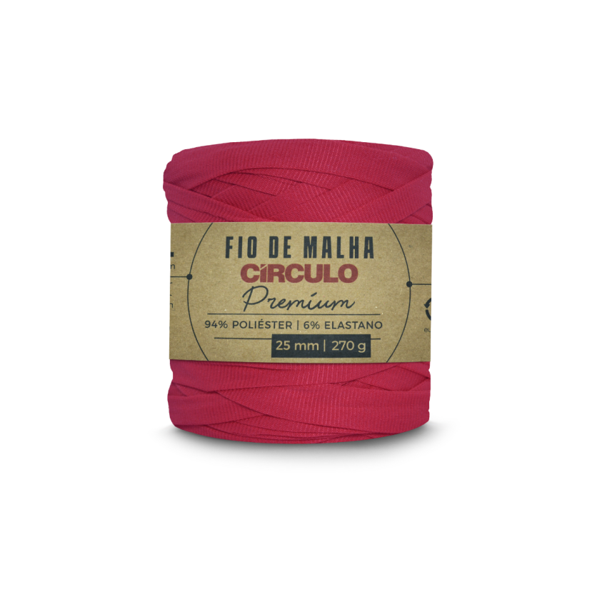 3748 - Fio de Malha Premium - Rosa Vermelha