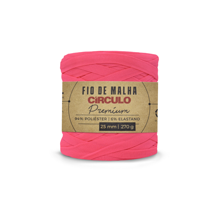 385 - Fio de Malha Premium - Rosa Neon