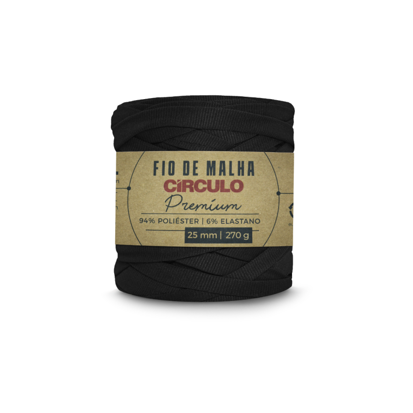 8990 - Fio de Malha Premium - Preto