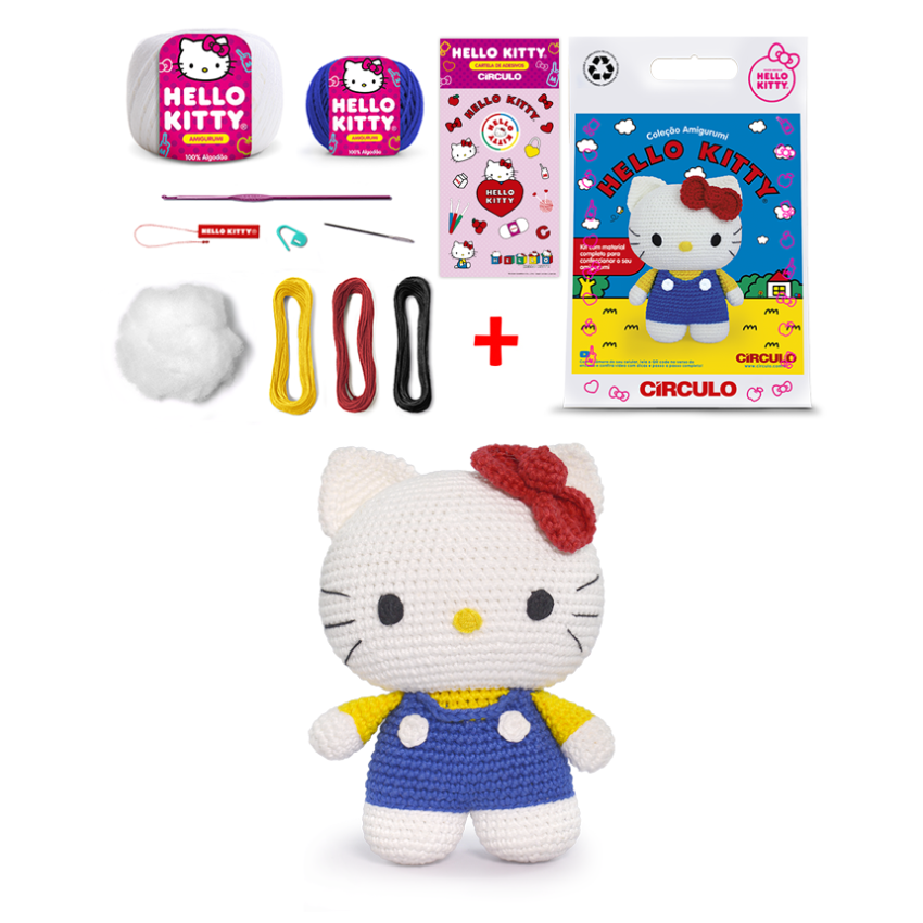 Kit Amigurumi Hello Kitty - Amarelo